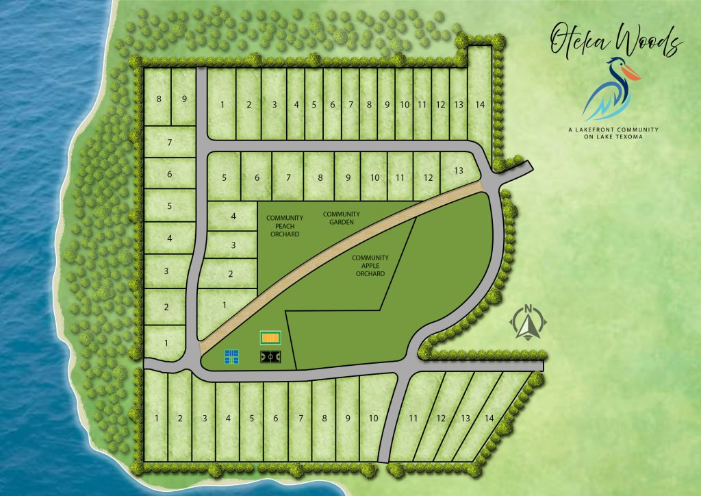 Oteka Woods Graphic Plat Map